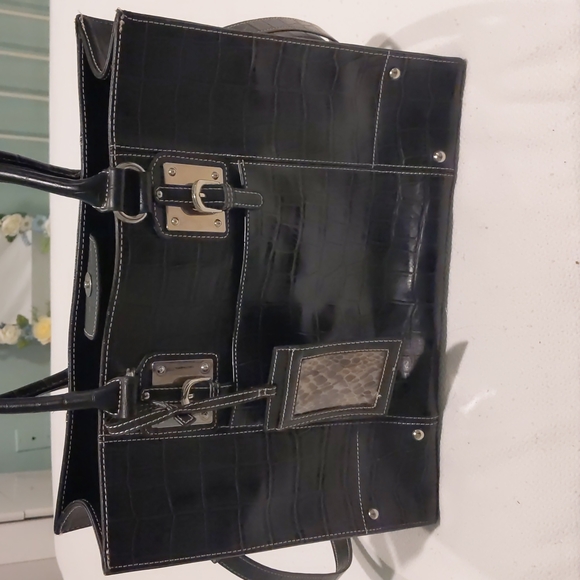 Wilsons Leather Black Briefcase Laptop Bag - Picture 1 of 11